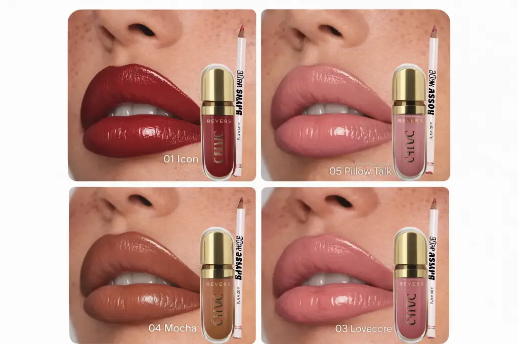 Επιλογή σετ κραγιόν Chic και lip liner 