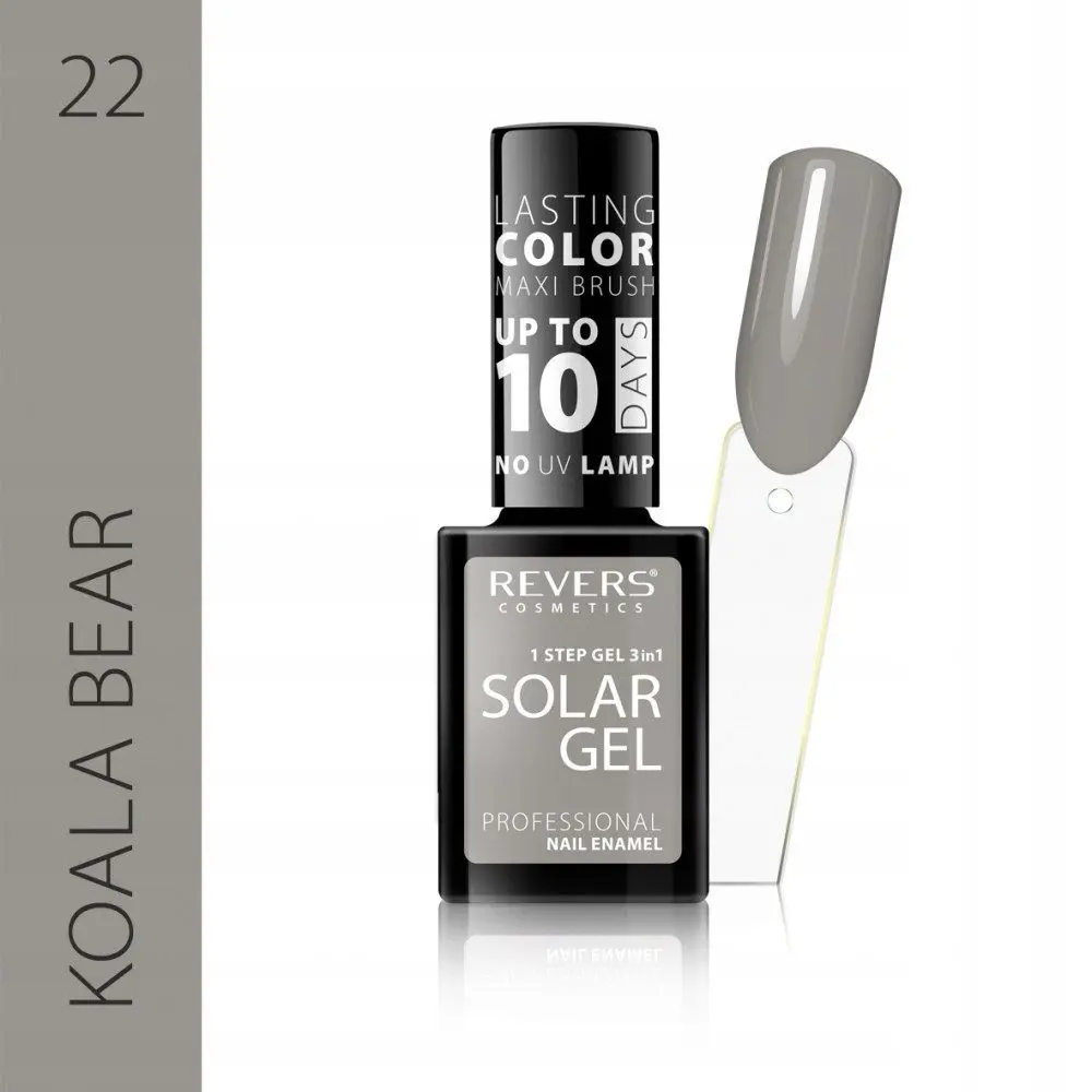 Revers Solar Gel 22 KOALA BEAR  βερνίκι νυχιών χωρίς λάμπα