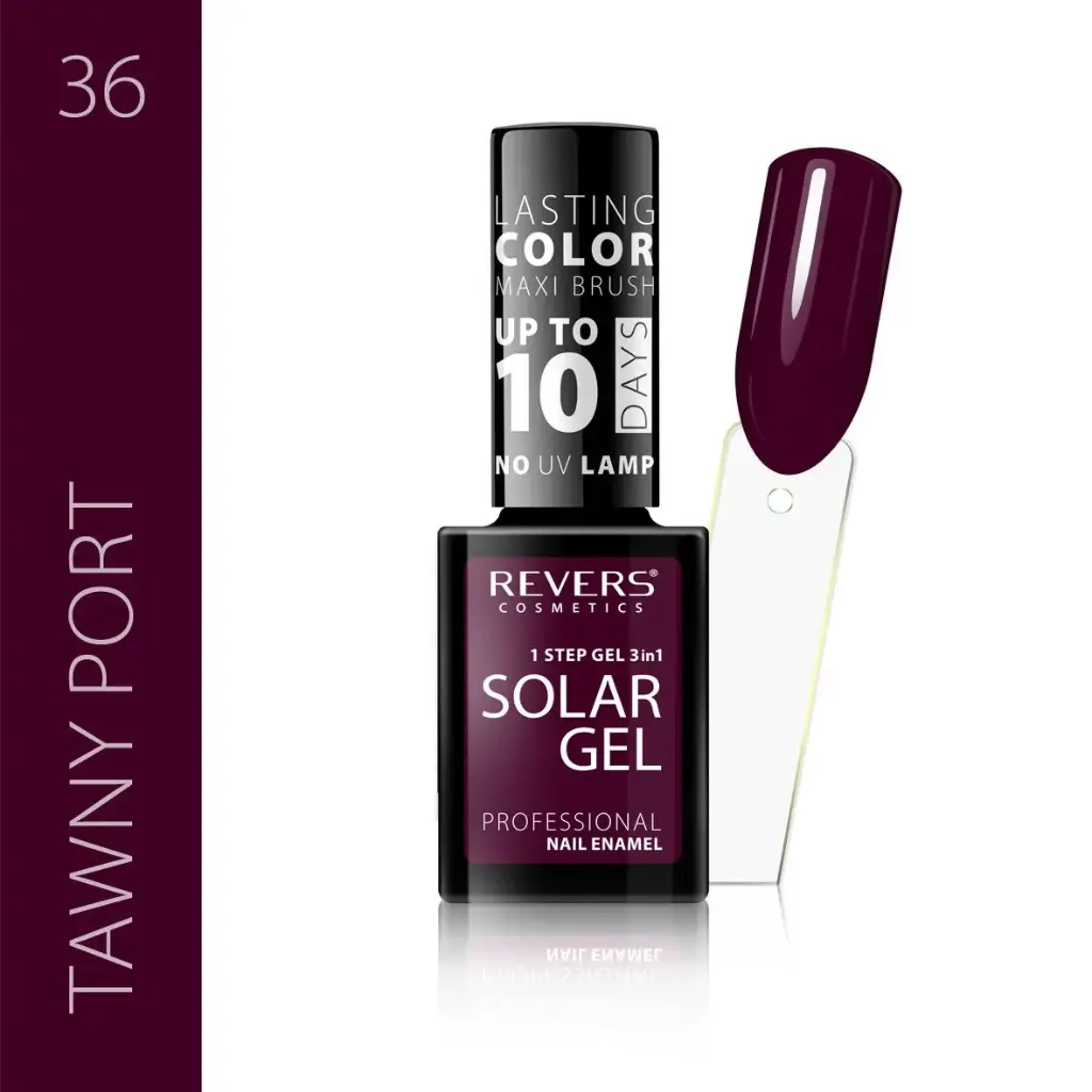 Revers Solar Gel 36 TAWNY PORT βερνίκι νυχιών χωρίς λάμπα