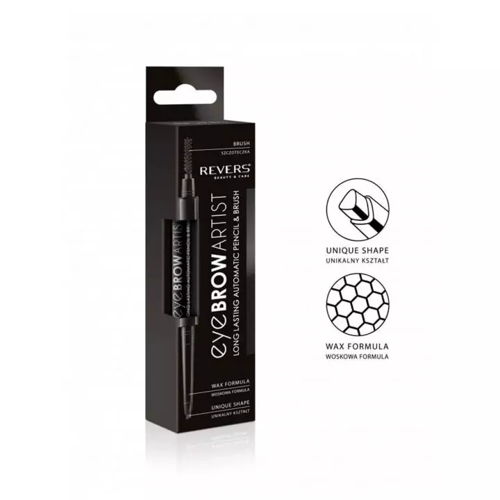EYE BROW ARTIST AUTOMATIC PENCIL& BRUSH BLACK 0,25g
